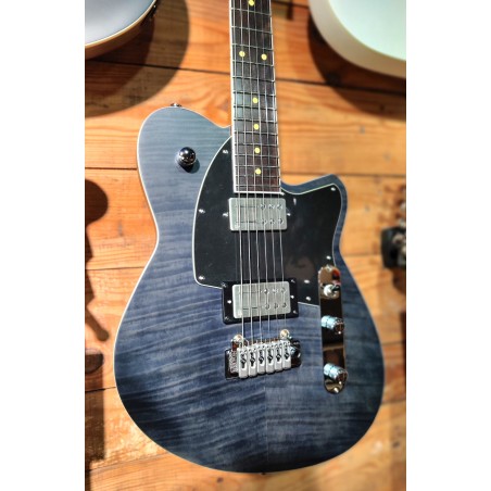 reverend reeves gabrels satin trans black flame maple