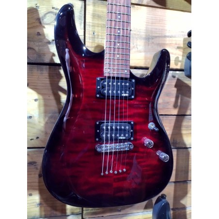 Schecter C6 Plus See Thru Cherry Burst