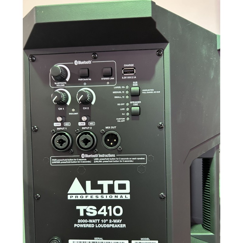 Alto Professional TS410 back