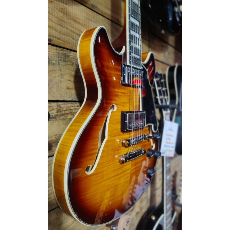 D'Angelico Premier Mini DC Dark Iced Tea Burst